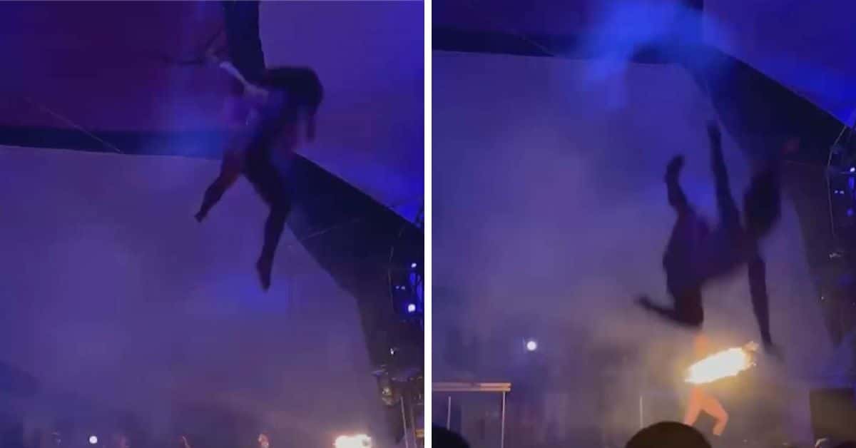 Coachella acrobat dancer left audience shocked after falling onstage from above (Backgrid)