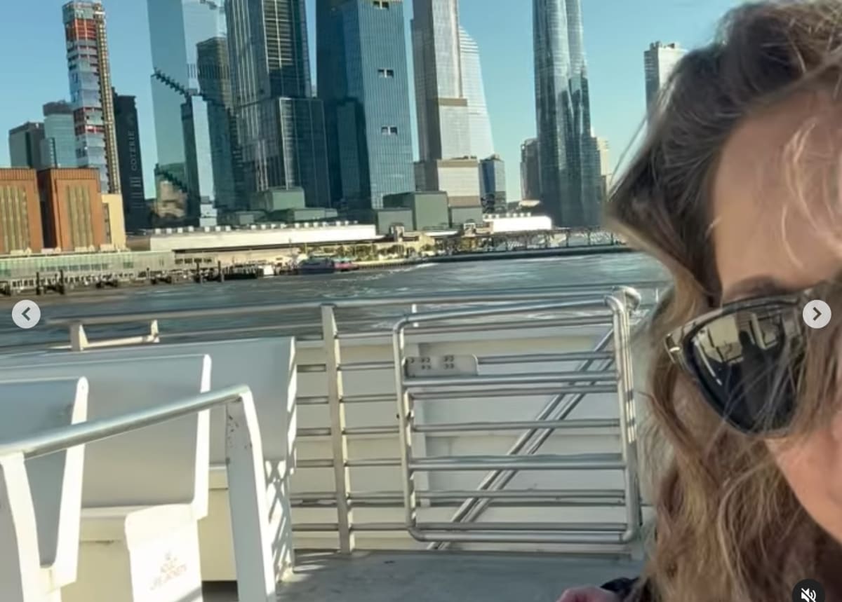 'GMA' Ginger Zee shared a small clip of her ferry ride, prompting a fan to ask about her work (@ginger_zee/Instagram)