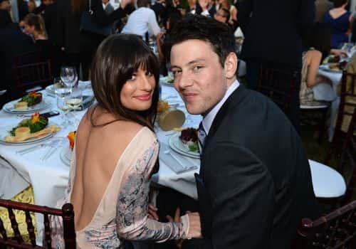 Actors Lea Michele and Cory Monteith inside the 11th Annual Chrysalis Butterfly Ball sponsored by Audi, Grey Goose, Kayne Anderson and smartwater on June 9th, 2012
