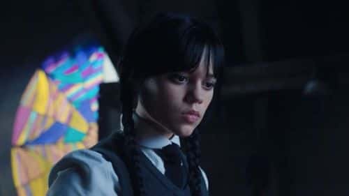 Jenna Ortega as Wednesday in 'Wednesday' (IMDb)