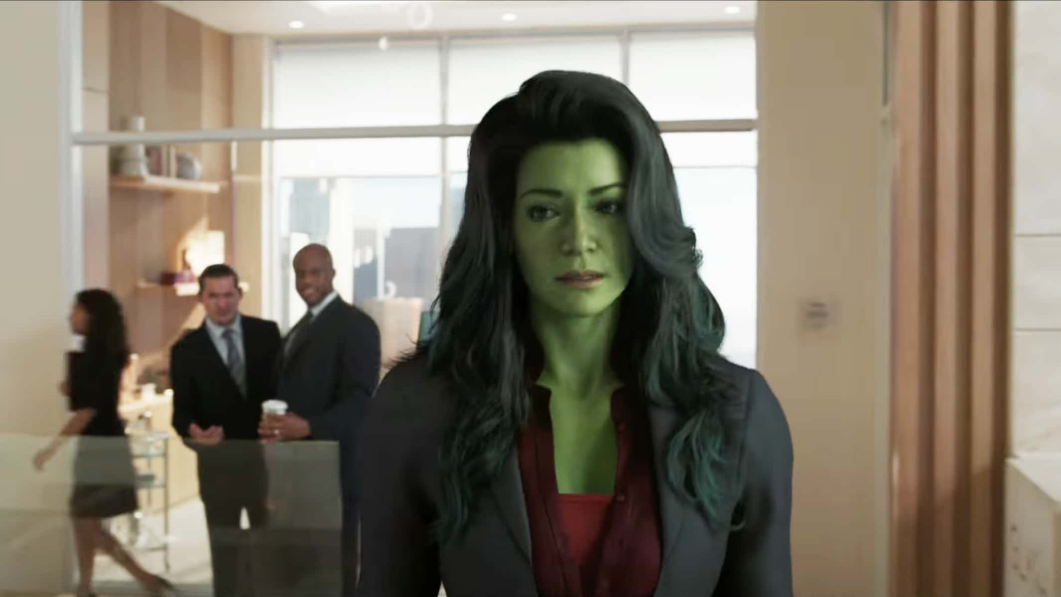Tatiana Maslany as Jennifer Walters, aka She-Hulk, in 'She-Hulk: Attorney at Law' (Disney+)