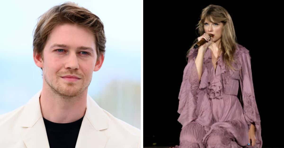 Joe Alwyn has not been present at any of Taylor Swift's Eras Tour shows, which began on March 18 (Joe Maher, Kevin Winter/Getty Images)