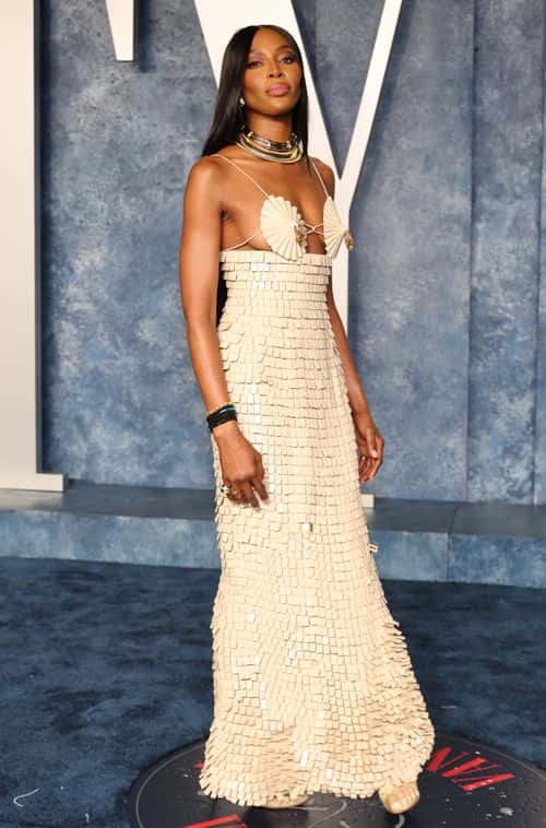 Naomi Campbell attends the 2023 Vanity Fair Oscar Party Hosted By Radhika Jones at Wallis Annenberg Center for the Performing Arts on March 12, 2023 in Beverly Hills, California.