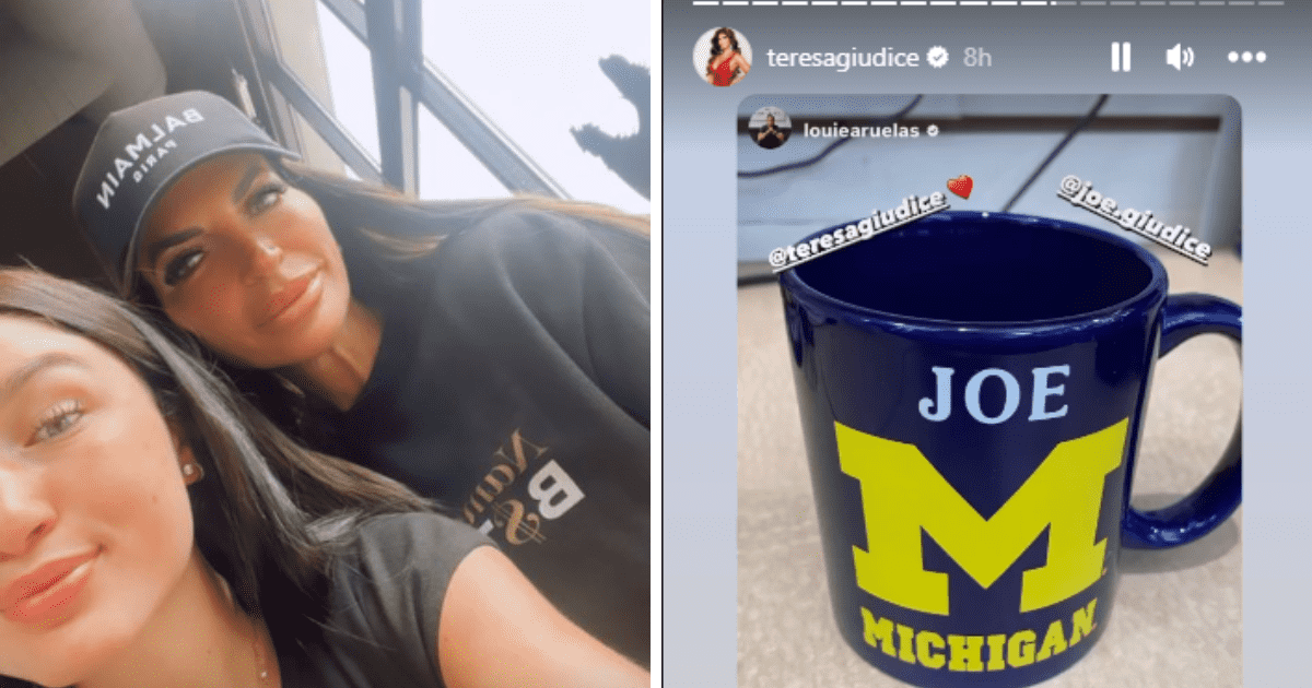 Teresa Giudice shared photo with daughter Gabriella as well as reposted Luis Ruela's story featuring a 'Joe' Michigan cup dedicated to Joe Giudice  (Instagram/teresagiudice)