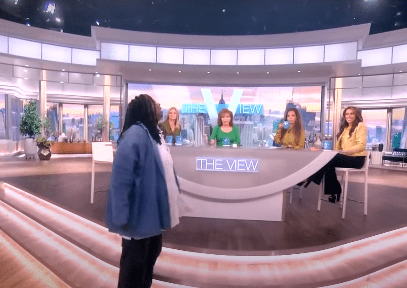 Whoopi Goldberg walks away from her co-hosts on 'The View' (Youtube/TheView)