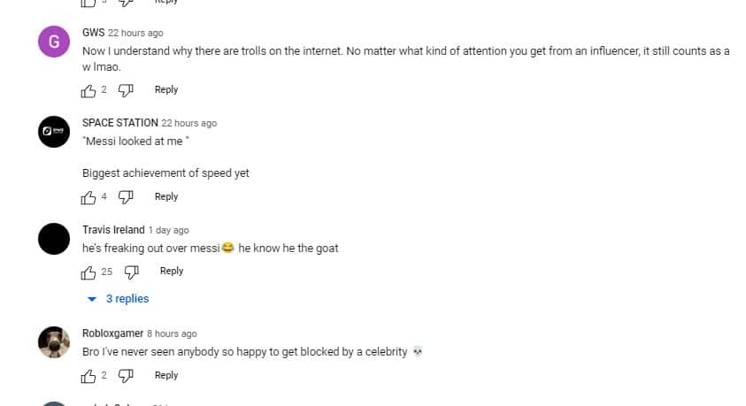 Fan's Reaction on IShowSpeed (Speedyboykins/Youtube)