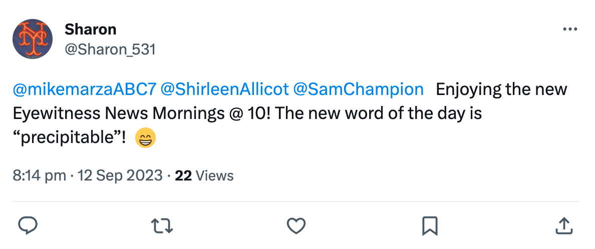 Fans complimented Sam Champion on his new gig (Twitter/X)