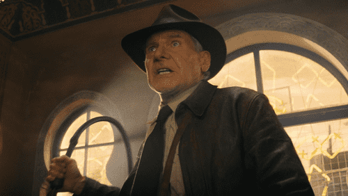 Harrison Ford in a still from 'Indiana Jones and the Dial of Destiny' (Lucasfilm)