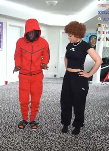 Ice Spice and Kai Cenat stand at a similar height with not much difference (kaicenatlive/YouTube)