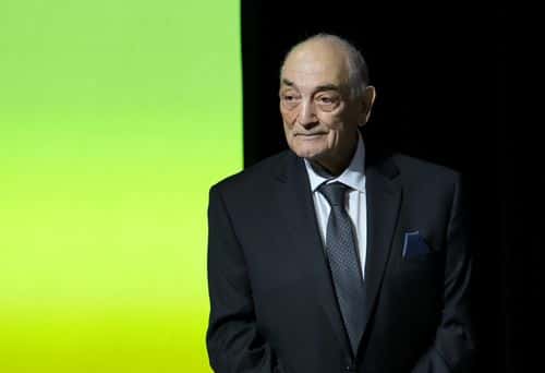 Former sports marketing executive Sonny Vaccaro presents the Sonny Vaccaro Champion of Change Award at the Advancement of Blacks in Sports (ABIS) Champions and Legends Awards at Resorts World Las Vegas on May 28, 2022 in Las Vegas, Nevada.