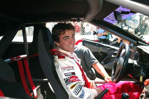 Celebrity race car driver actor Frankie Muniz wins the 29th Annual Toyota Pro/Celebrity Race at the Toyota Grand Prix of Long Beach on April 9, 2005 in Long Beach, California.