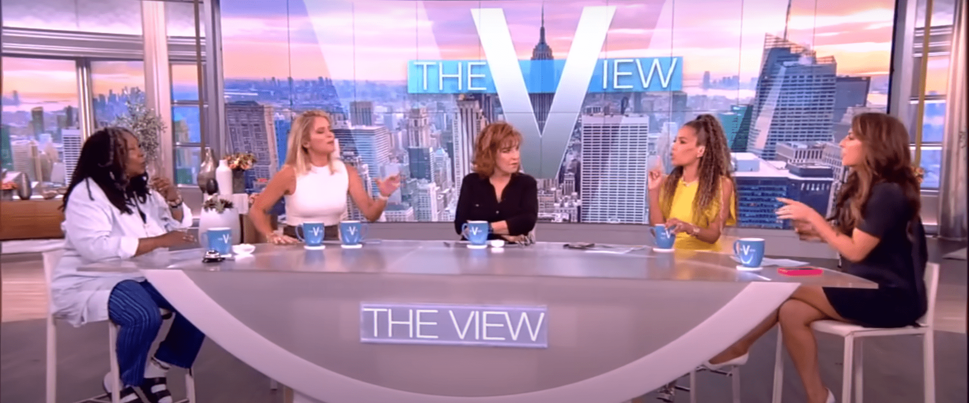 Alyssa Farah Griffin tries to speak as co-hosts interrupt her (YouTube/TheView)