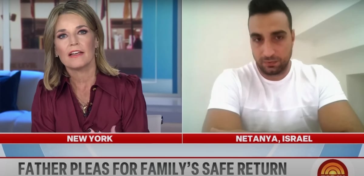 'Today' Savannah Guthrie interviews Israel father who sent in message, 