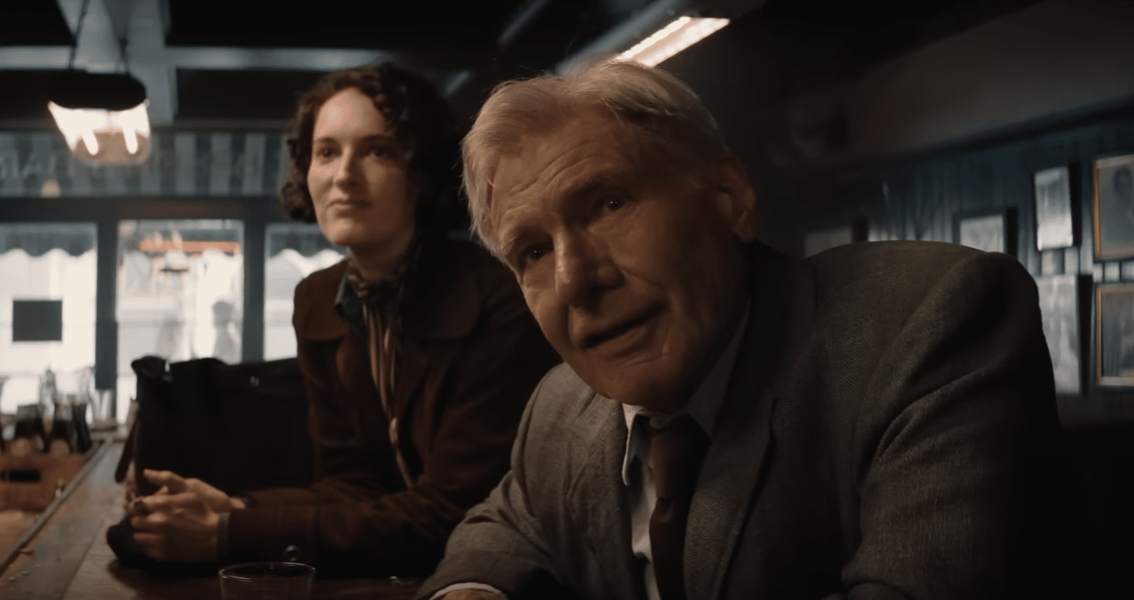 Phoebe Wallar-Bridge plays Indy's goddaughter Helena Shaw who draws him back to action (@Lucasfilm/YouTube) 