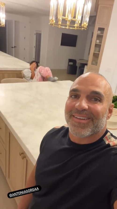 Antonia Gorga tried to hide her face when Joe Gorga asked to say 'I love you dad' (Instagram/joeygorga)