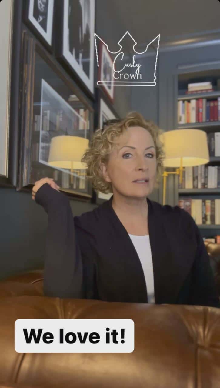 Mika Brzezinski wears a 'curly crown' on Instagram (Instagram/@knowyourvalue)