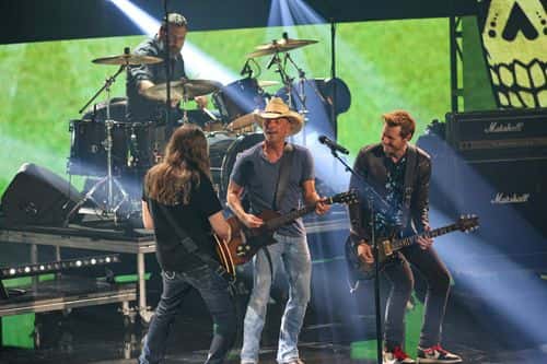 Kenny Chesney performs onstage at the 2022 CMT Music Awards at Nashville Municipal Auditorium on April 11, 2022 in Nashville, Tennessee.