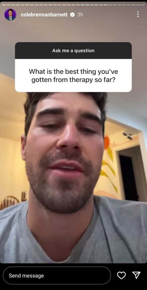 'Love is Blind' Season 3 star Cole Barnett opening up about how therapy helped him (Instagram/@colebrennanbarnett)