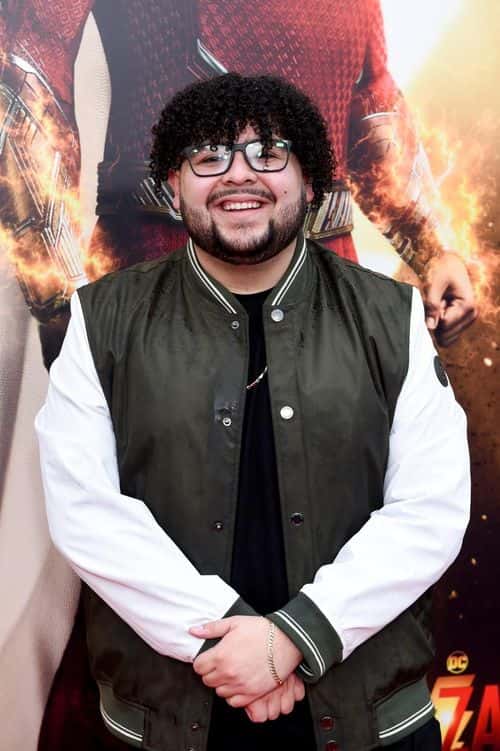 Rico Rodriguez at the premiere of Shazam! Fury of the Gods held at Regency Village Theatre on March 14, 2023. (Gilbert Flores/Variety via Getty Images)