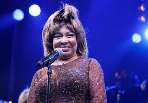 Tina Turner speaks during the 