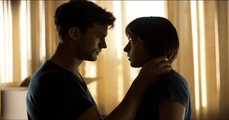 Production Still of Fifty Shades of Grey featuring Jamie Dornan and Dakota Johnson (IMDb)