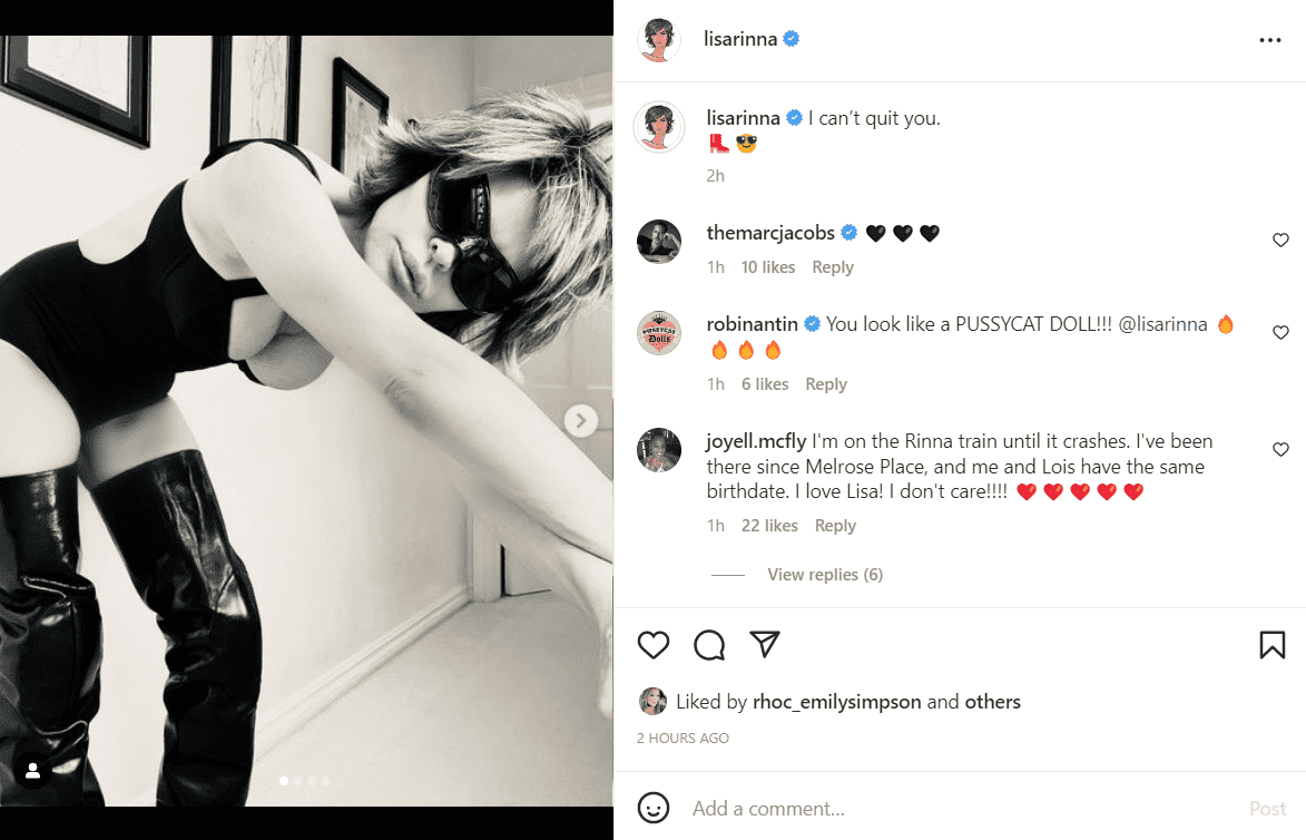 'RHOBH' star Lisa Rinna uploaded a now-deleted post saying, 'I Can't Quit' (Instagram/@lisarinna)
