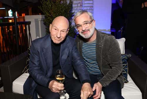 Patrick Stewart and Alex Kurtzman attend the IMAX 