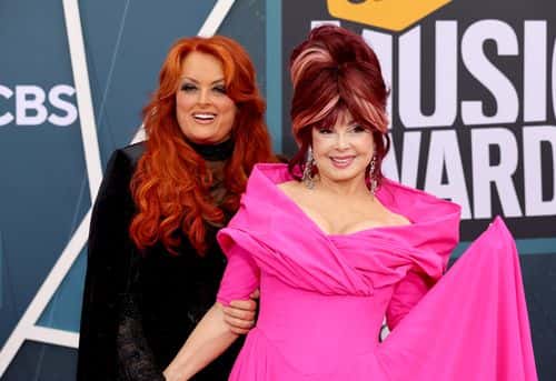 (L-R) Wynonna Judd and Naomi Judd attend the 2022 CMT Music Awards at Nashville Municipal Auditorium on April 11, 2022 in Nashville, Tennessee.
