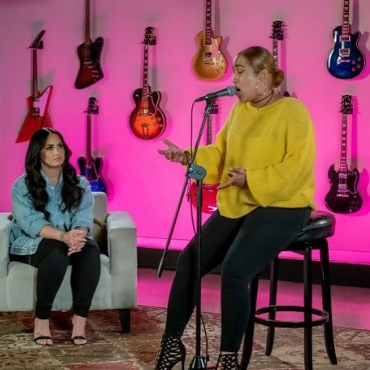 'The Voice' Season 24 contestant JaRae Womack and Demi Lovato (Instagram/jaraewomack)