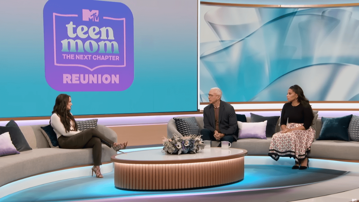 'Teen Mom' star Leah Messer talking to host David Drew Pinsky and Nessa Diab (YouTube/@MTV's Teen Mom)