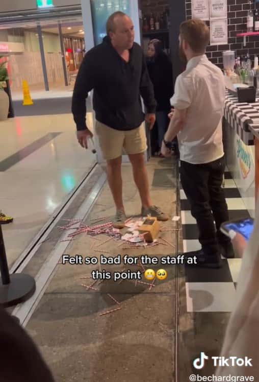 A man shouted at the staff for bodyshaming him (TikTok/ )