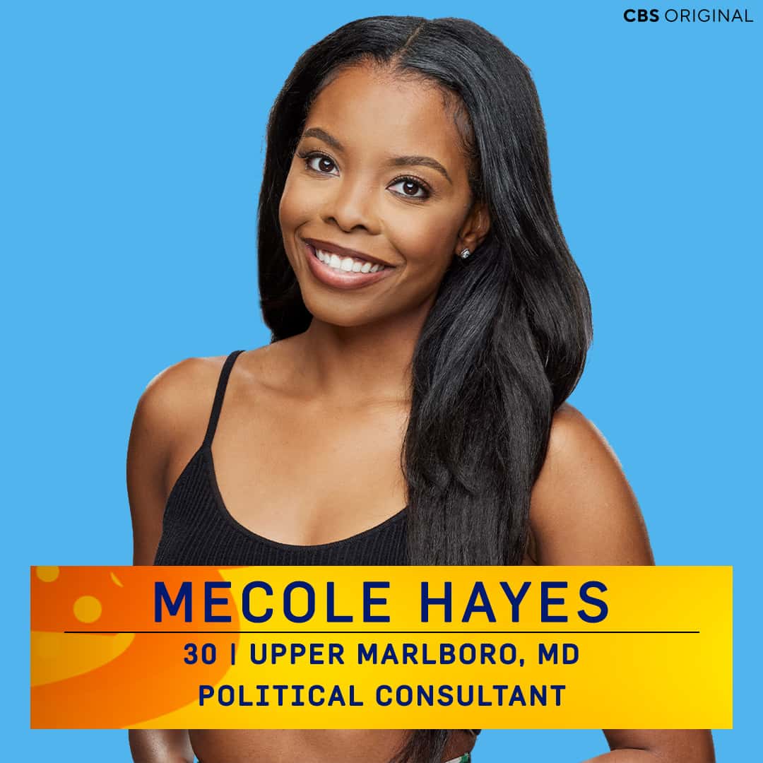 Mecole Hayes on CBS's 'Big Brother' Season 25 (@CBSBigBrother/Twitter)