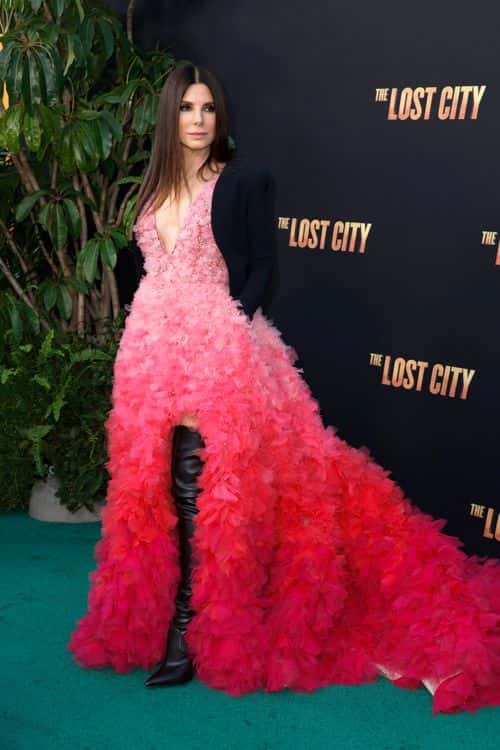 Sandra Bullock attends the Los Angeles premiere of Paramount Pictures' 