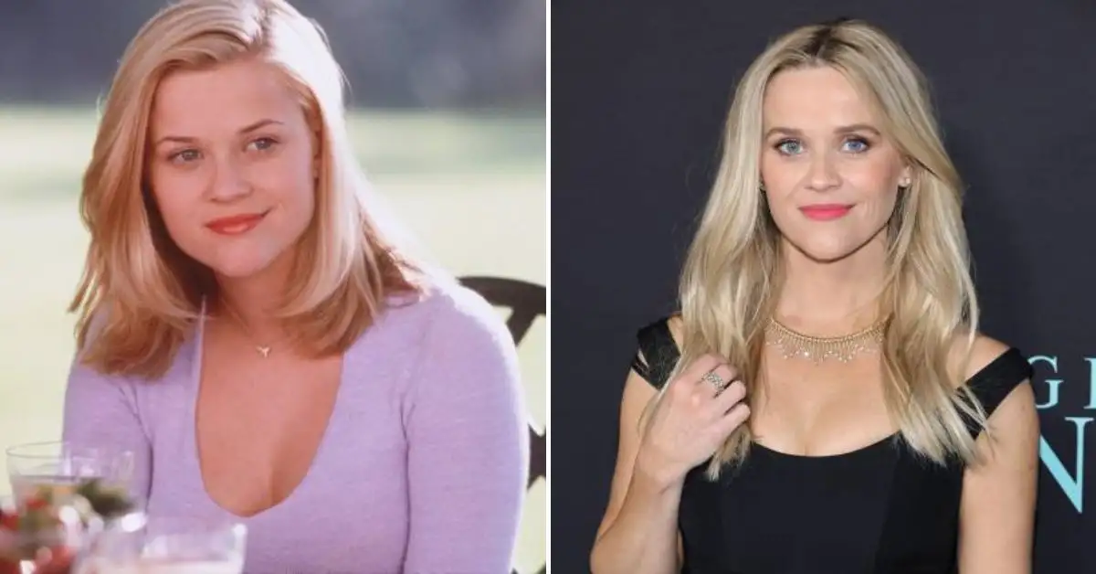 (L) Reese Witherspoon in the 1999 movie and at present ('Cruel Intentions'/IMDb and Amy Sussman/Getty Images)