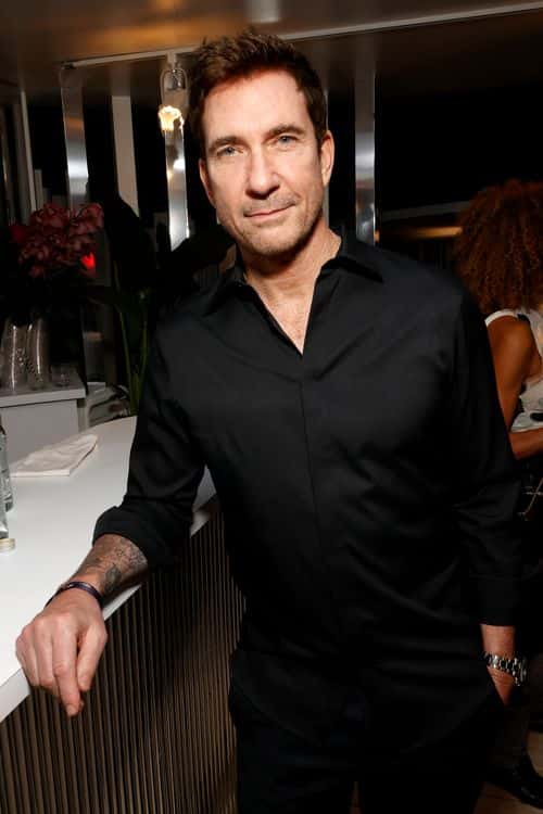 Dylan McDermott attends as Lizzo performs live from Miami Beach at the Platinum Studio for American Express UNSTAGED Final 2021 Performance at Miami Beach EDITION on December 04, 2021 in Miami Beach, Florida.