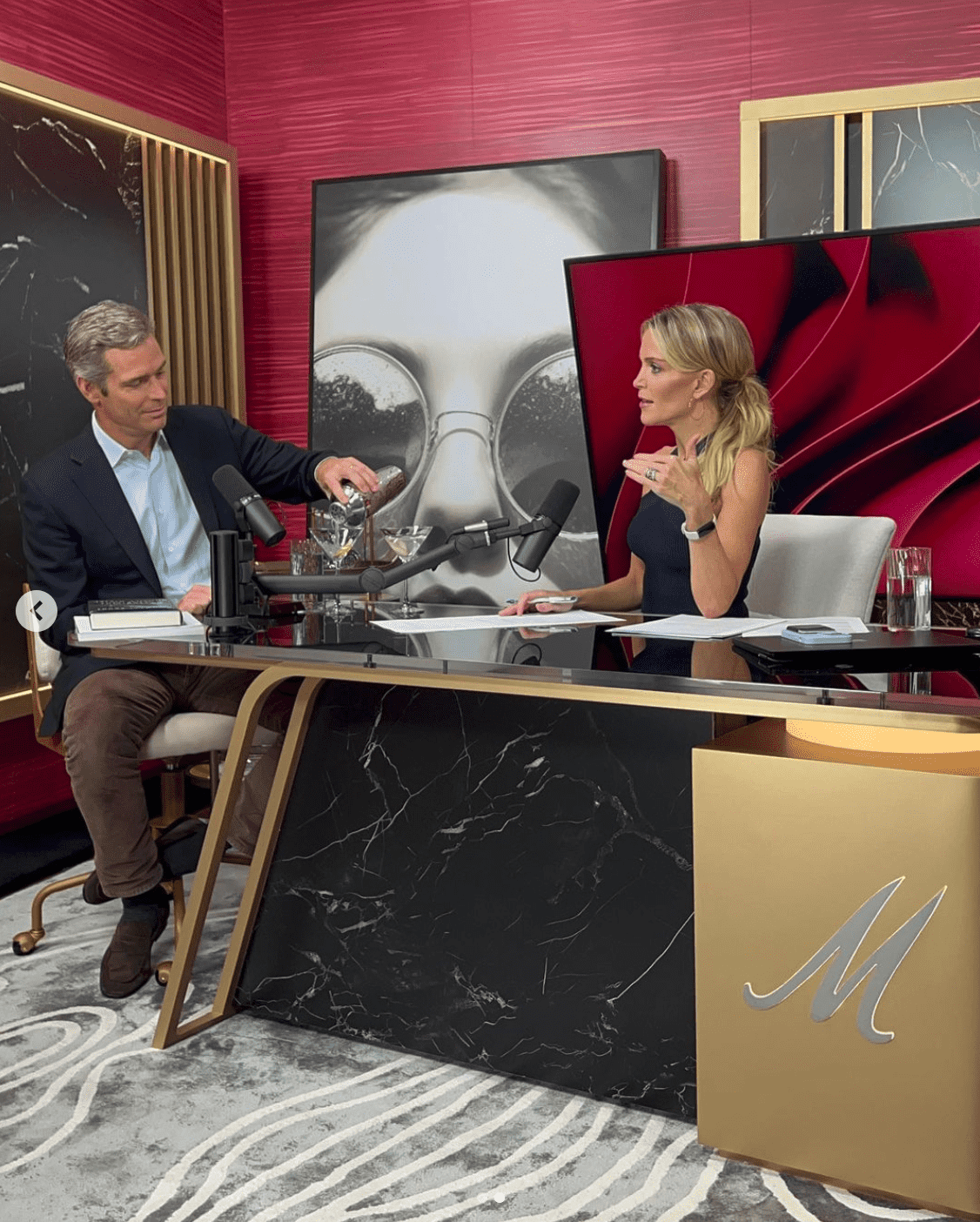 Megyn Kelly had husband Douglas Brunt on her podcast and spoke about his writing among other things (@megynkelly/Instagram) 