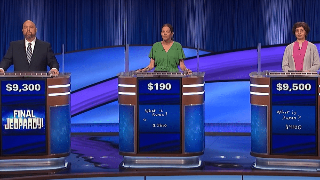 'Jeopardy!' two-day champ Bryan White brutal loss after Ilena becomes reigning champ (@jeopardy/YouTube)