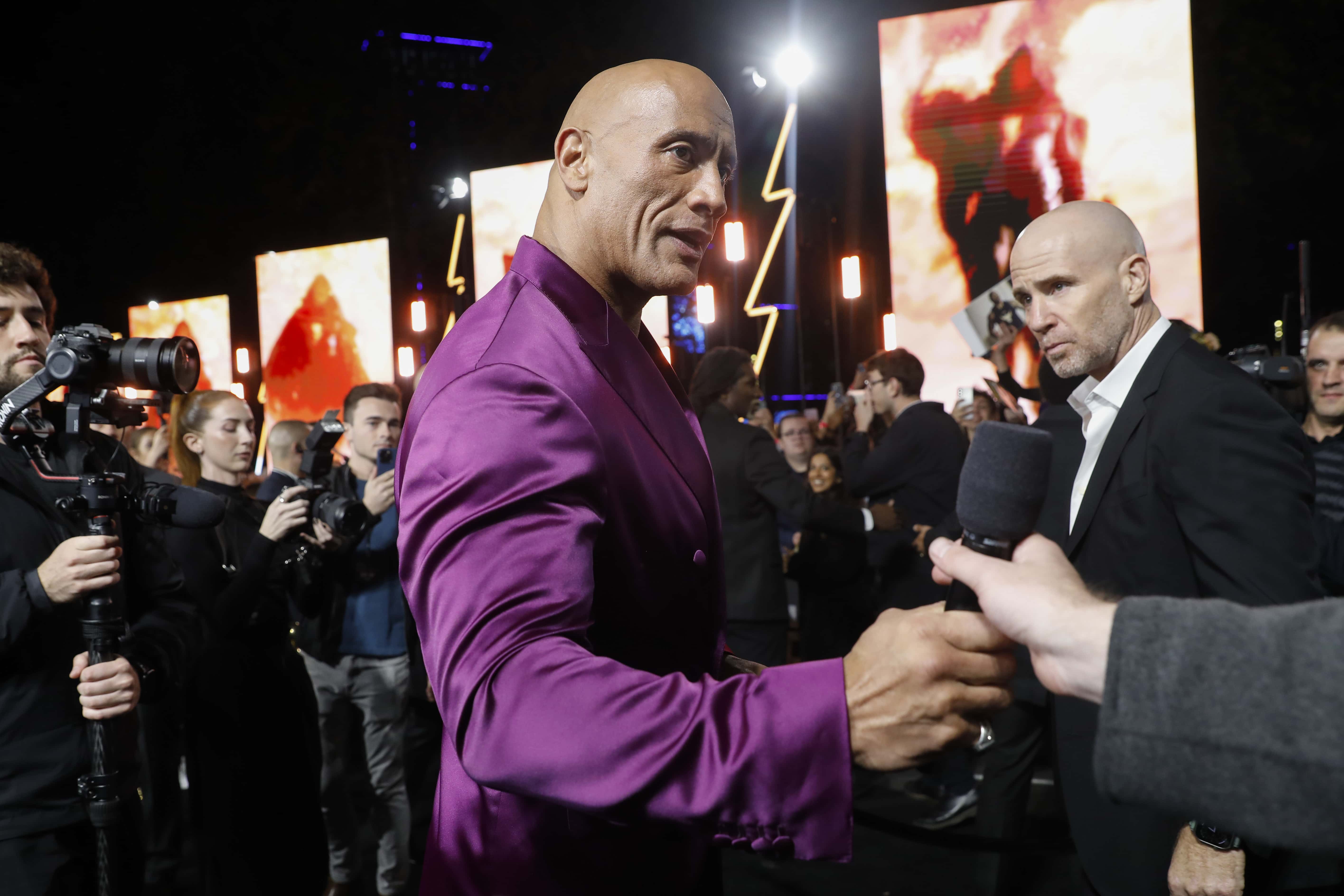 Dwayne Johnson attends the UK Premiere of 