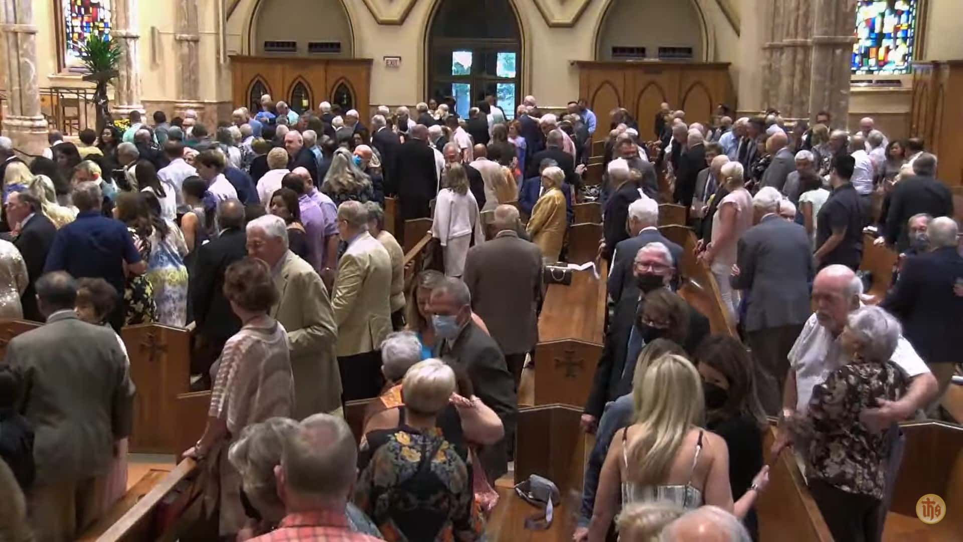 The couples renewed their vows in the presence of their families