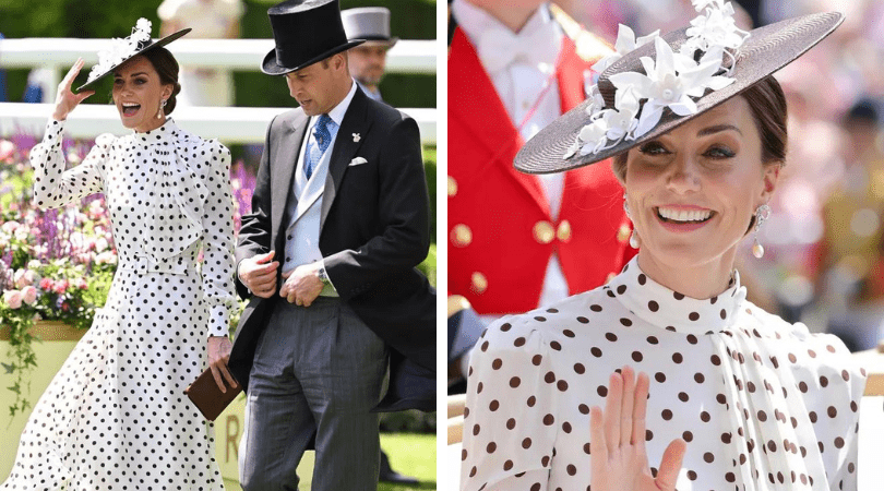 Kate Middleton at Wimbledon outing or the Royal Ascot back in June. (Tim Rookie-Shutterstock/ Chris Jackson- Getty images)