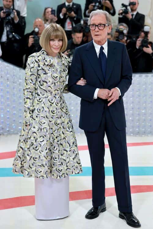 (L-R) Anna Wintour and Bill Nighy attend The 2023 Met Gala Celebrating 