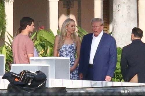 Tiffany with Michael and father Donald (Photo: Backgrid)