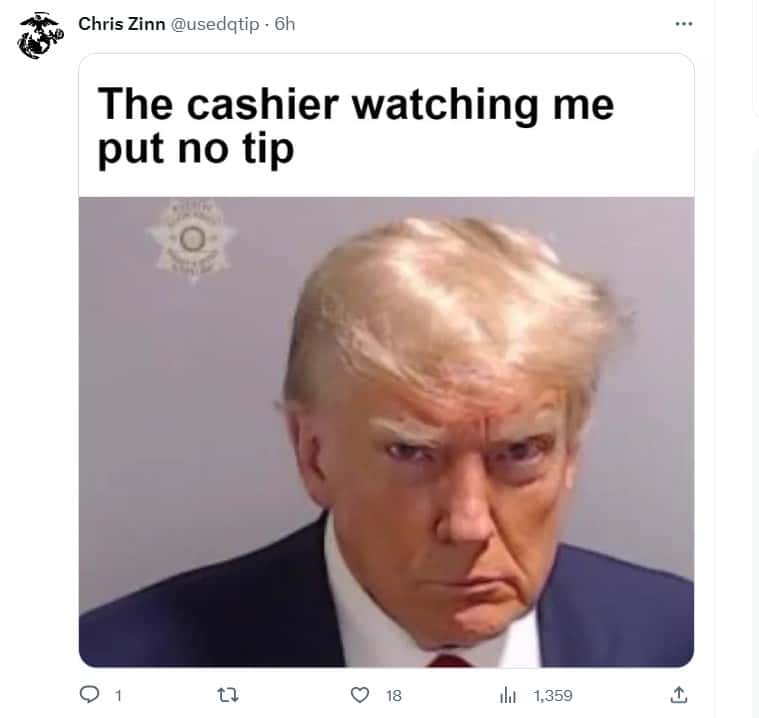 Mugshot Meme #9 (X/@@usedqtip)