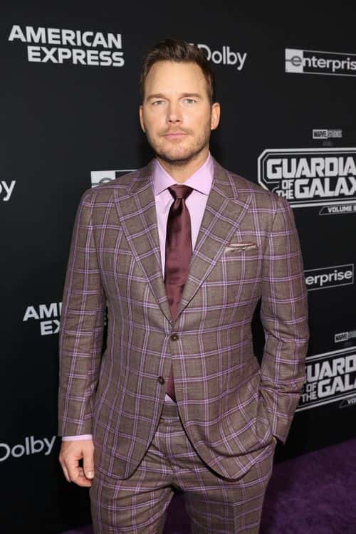 Chris Pratt attends the Guardians of the Galaxy Vol. 3 World Premiere at the Dolby Theatre in Hollywood, California on April 27, 2023.