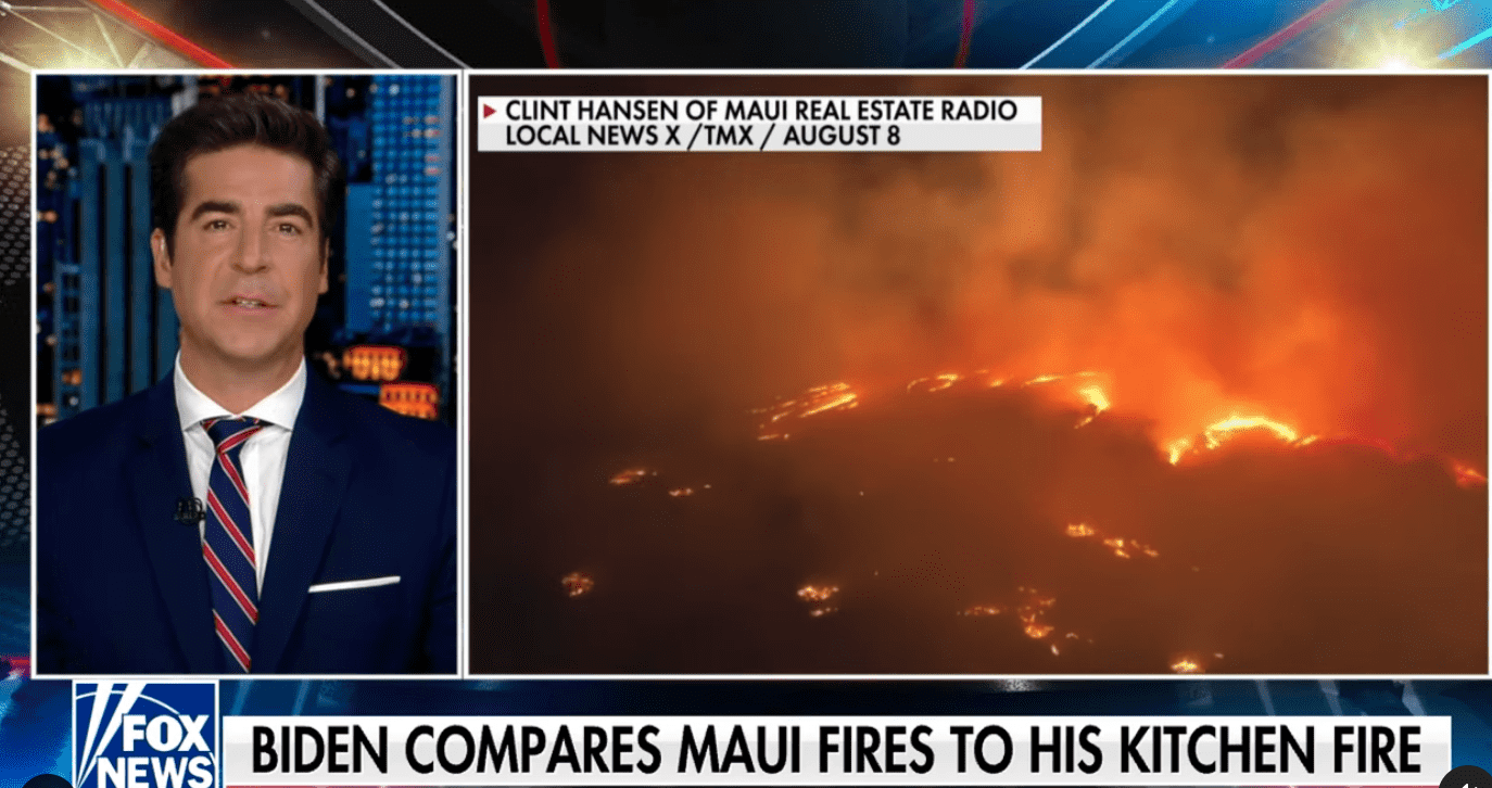 Jesse Watters reported that 