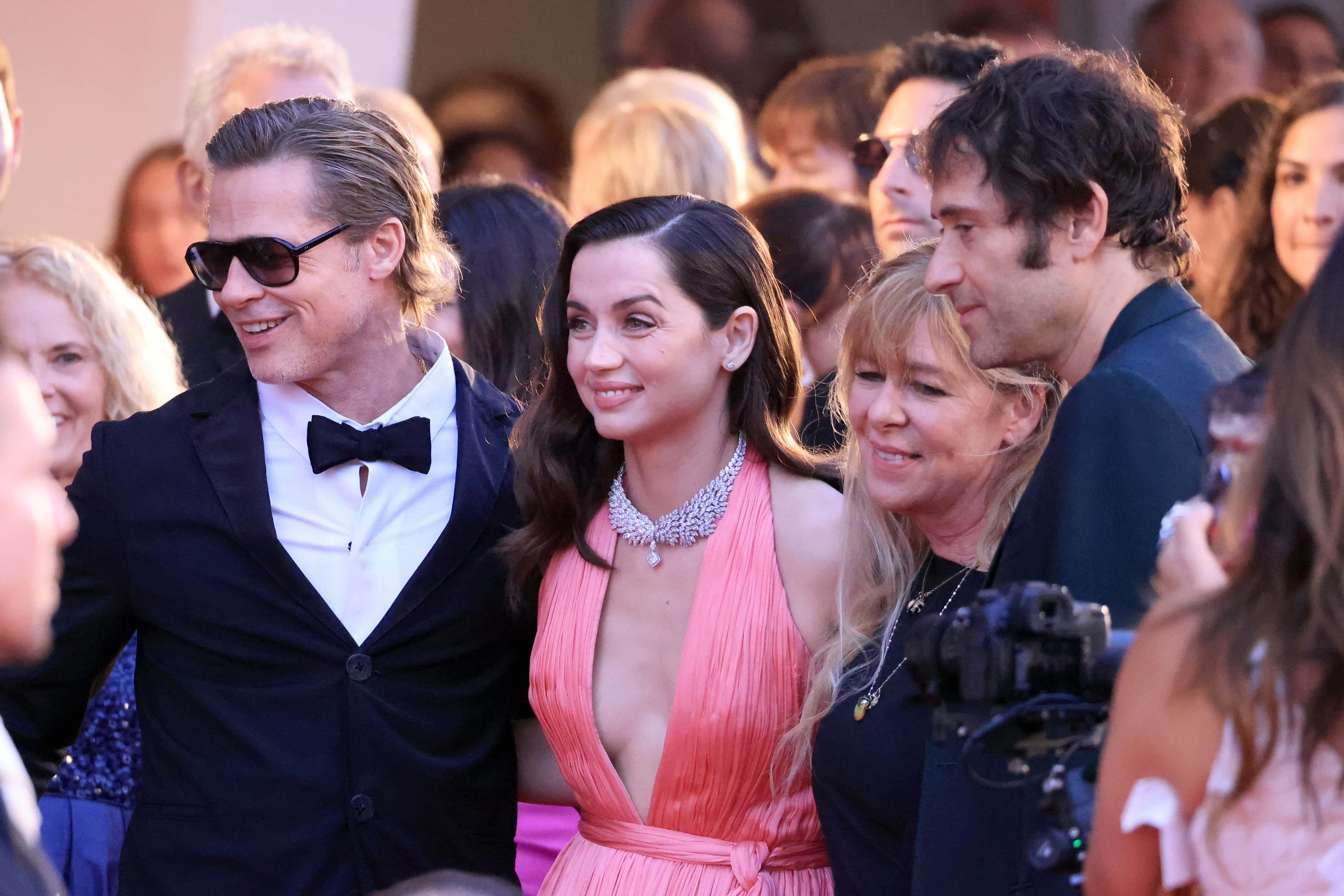 Brad Pitt, Ana de Armas, Dede Gerdner and Jeremy Kleiner attend the Netflix Film