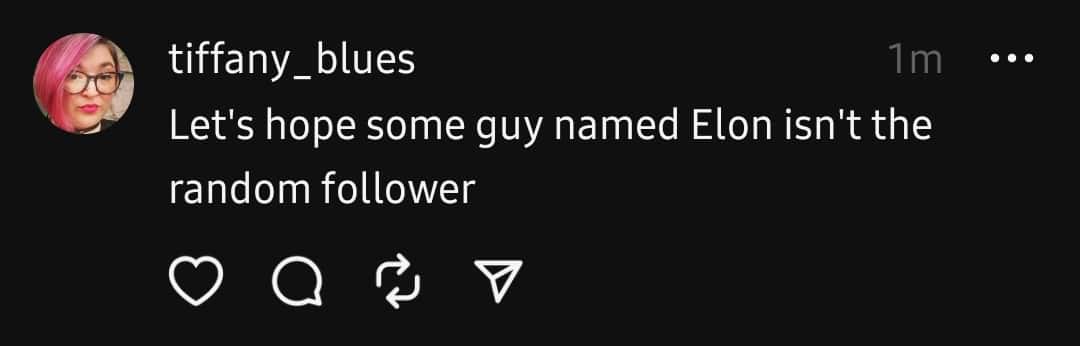 One user wondered what if the random gollower to win the giveaway is Elon (@mrbeast/Threads)