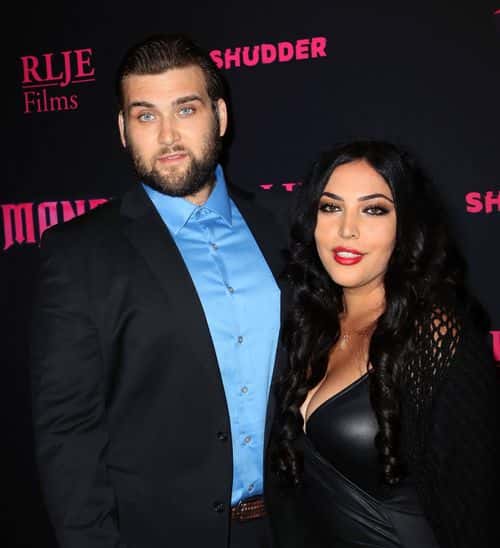 Weston Cage (L) and Hila Aronian Coppola attend the Los Angeles special screening and Q&A of 