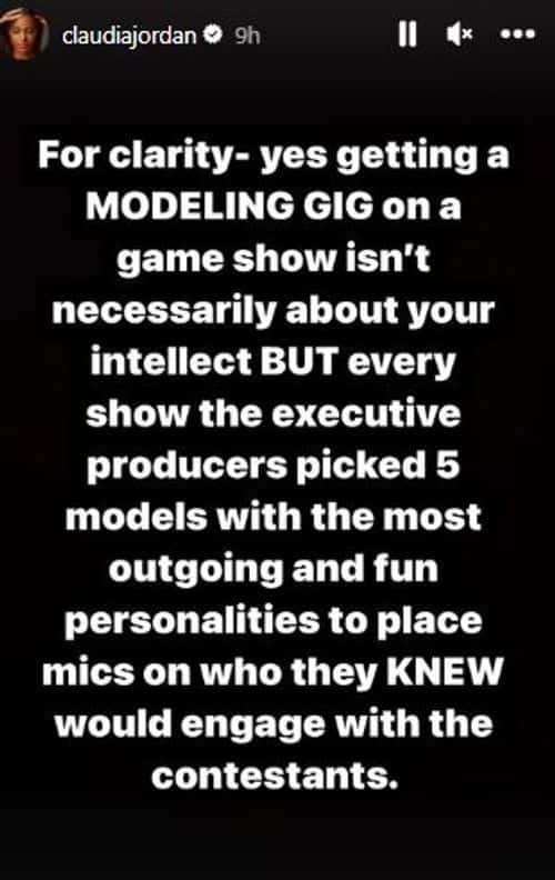 1 (Claudia Jordan/ Instagram)