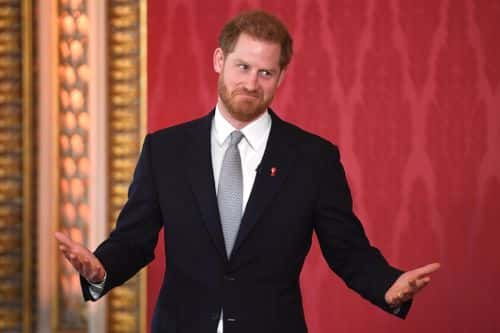 Prince Harry, Duke of Sussex, the Patron of the Rugby Football League hosts the Rugby League World Cup 2021 draws at Buckingham Palace on January 16, 2020 in London, England. The Rugby League World Cup 2021 will take place from October 23rd through to November 27th, 2021 in 17 cities across England. (Photo by Jeremy Selwyn - WPA Pool/Getty Images)